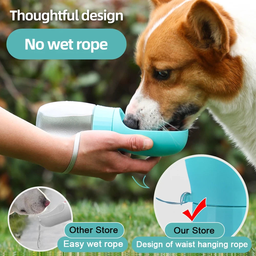 Pet Portable Cup Outdoor Water Feeding Light Type Kettle
