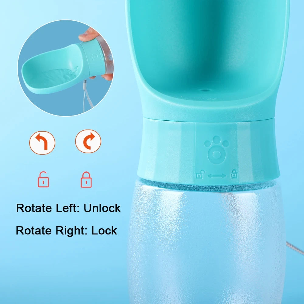 Pet Portable Cup Outdoor Water Feeding Light Type Kettle