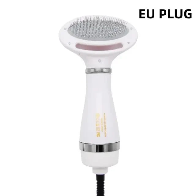 Two-in-one Pet Hot Air Comb Dog Cat Hair Comb Pet Electric Beauty Comb Hair Dryer One-click Hair Removal